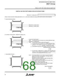 浏览型号M38270EFMXXXFS的Datasheet PDF文件第68页