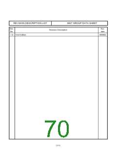 浏览型号M38270EFMXXXFS的Datasheet PDF文件第70页