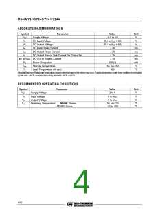 浏览型号M74HC7240M1R的Datasheet PDF文件第4页
