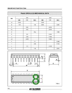 浏览型号M74HC7240M1R的Datasheet PDF文件第8页