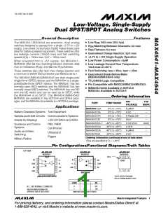 浏览型号MAX4544EUT-T的Datasheet PDF文件第1页