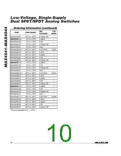 浏览型号MAX4544EUT-T的Datasheet PDF文件第10页