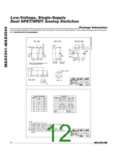 浏览型号MAX4544EUT-T的Datasheet PDF文件第12页