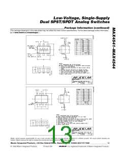 浏览型号MAX4544EUT-T的Datasheet PDF文件第13页