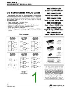 浏览型号MC14011的Datasheet PDF文件第1页
