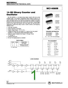 浏览型号MC14060BCP的Datasheet PDF文件第1页