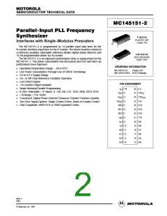 浏览型号MC145156的Datasheet PDF文件第2页