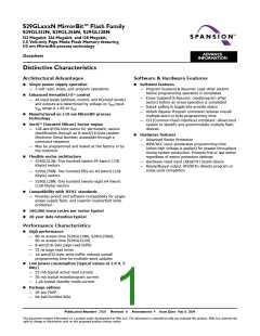 浏览型号S29GL256N10FFI010的Datasheet PDF文件第1页
