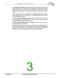 浏览型号S29GL256N10FFI010的Datasheet PDF文件第3页
