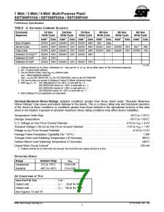 浏览型号SST39SF040-70-4C-PH的Datasheet PDF文件第7页