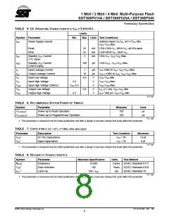 浏览型号SST39SF040-70-4C-PH的Datasheet PDF文件第8页