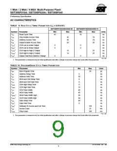 浏览型号SST39SF040-70-4C-PH的Datasheet PDF文件第9页