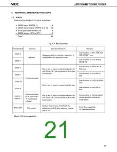 浏览型号UPD75308BGC的Datasheet PDF文件第21页