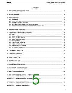 浏览型号UPD75308BGC的Datasheet PDF文件第5页