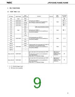 浏览型号UPD75308BGC的Datasheet PDF文件第9页
