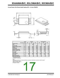 浏览型号93LC66BXTISNG的Datasheet PDF文件第17页