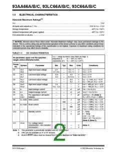 浏览型号93LC66BXTISNG的Datasheet PDF文件第2页