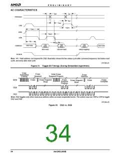 浏览型号AM29DL800BT70WBI的Datasheet PDF文件第34页