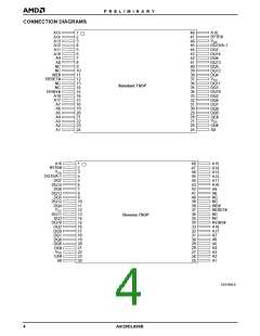 浏览型号AM29DL800BT70WBI的Datasheet PDF文件第4页