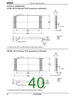 浏览型号AM29DL800BT70WBI的Datasheet PDF文件第40页