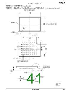 浏览型号AM29DL800BT70WBI的Datasheet PDF文件第41页
