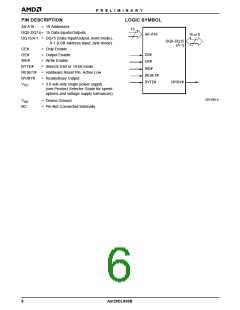 浏览型号AM29DL800BT70WBI的Datasheet PDF文件第6页