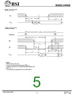 浏览型号BS62LV4006TC的Datasheet PDF文件第5页