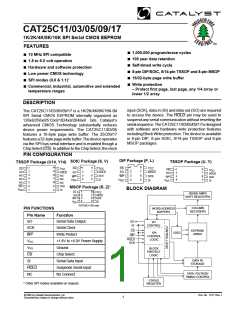 浏览型号CAT25C17L-1.8TE13的Datasheet PDF文件第1页