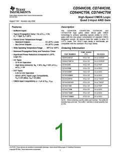 浏览型号CD74HCT08E的Datasheet PDF文件第1页