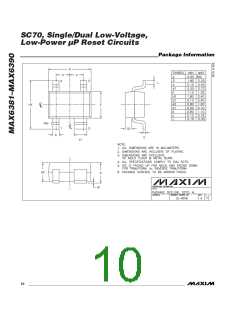 浏览型号MAX6384XS29D3-T的Datasheet PDF文件第10页