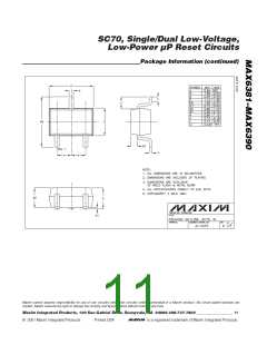 浏览型号MAX6385XS44D3-T的Datasheet PDF文件第11页