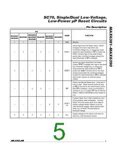 浏览型号MAX6385XS44D3-T的Datasheet PDF文件第5页