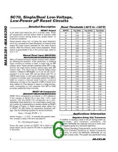 浏览型号MAX6385XS44D3-T的Datasheet PDF文件第6页
