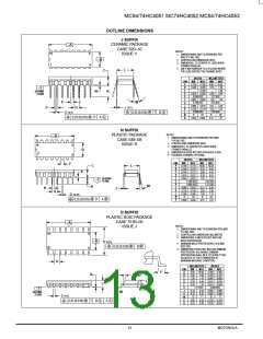 浏览型号MC74HC4053N的Datasheet PDF文件第13页