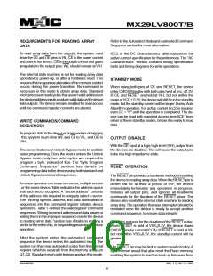 浏览型号MX29LV800BTC-70的Datasheet PDF文件第10页