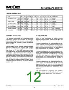 浏览型号MX29LV800BXBC-90的Datasheet PDF文件第12页