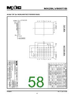 浏览型号MX29LV800BXBC-90的Datasheet PDF文件第58页