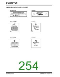 浏览型号PIC16F767-I/SP的Datasheet PDF文件第254页