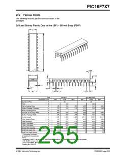 浏览型号PIC16F767-I/SP的Datasheet PDF文件第255页