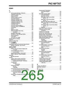 浏览型号PIC16F777-I/PT的Datasheet PDF文件第265页