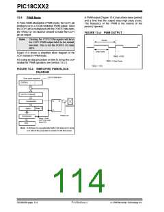 浏览型号PIC18C452-I/L的Datasheet PDF文件第114页