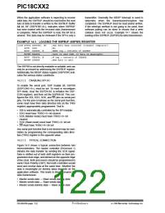 浏览型号PIC18C452-I/L的Datasheet PDF文件第122页