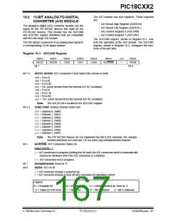 浏览型号PIC18C452-I/L的Datasheet PDF文件第167页