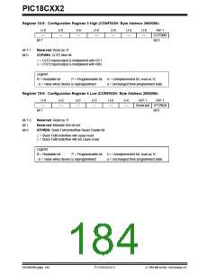 浏览型号PIC18C452-I/L的Datasheet PDF文件第184页