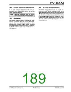 浏览型号PIC18C452-I/L的Datasheet PDF文件第189页