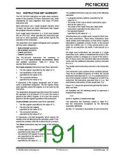浏览型号PIC18C452-I/L的Datasheet PDF文件第191页