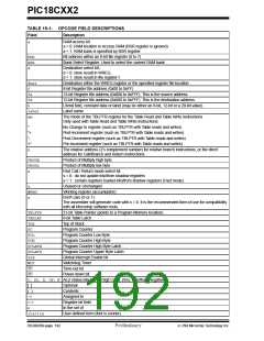 浏览型号PIC18C452-I/L的Datasheet PDF文件第192页