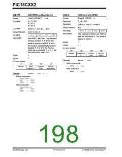 浏览型号PIC18C452-I/L的Datasheet PDF文件第198页
