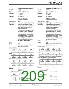 浏览型号PIC18C452-I/L的Datasheet PDF文件第209页