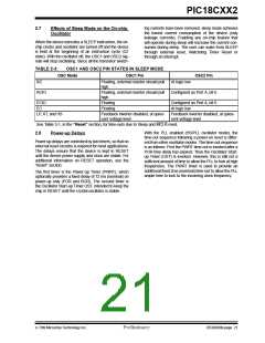 浏览型号PIC18C452-I/L的Datasheet PDF文件第21页